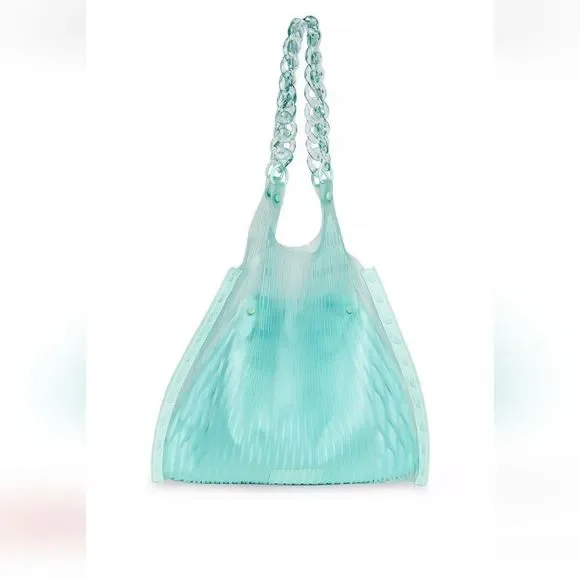 NWT STEVE MADDEN BLASER HOBO BAG AQUA - Picture 2 of 6